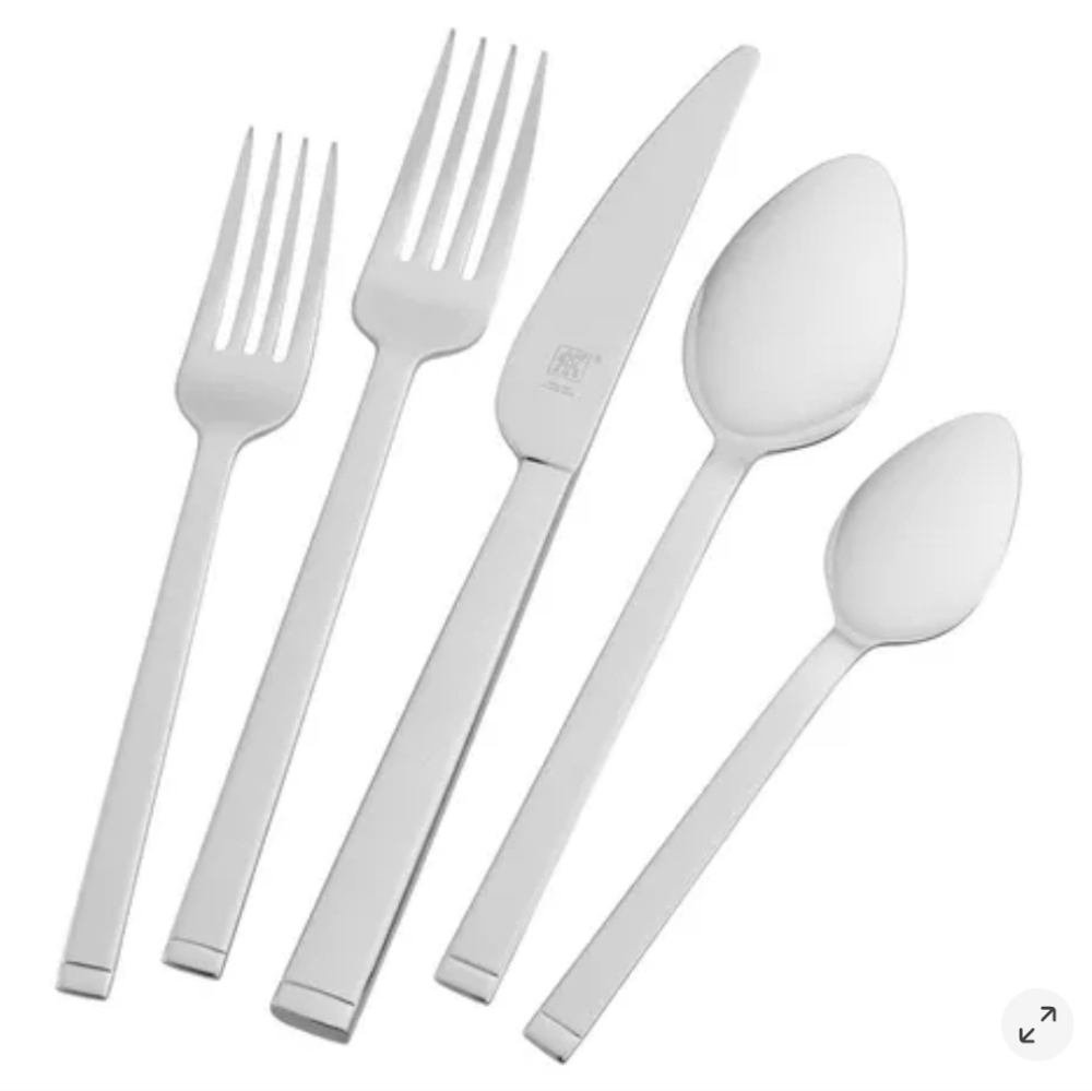 Zwilling J.A. Henckels Squared Flatware, 45-Piece Retail Price $250.00 USD